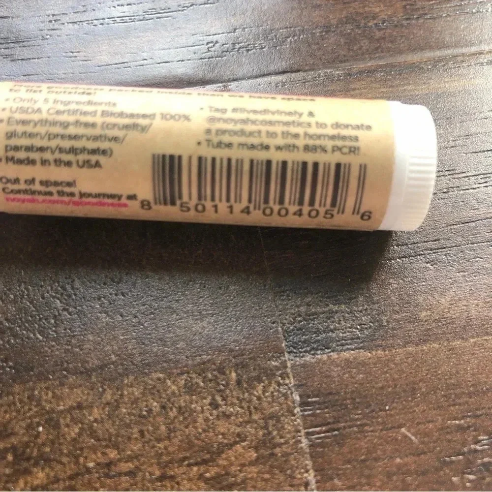 NEW Noyah Organic Cherry Lip Balm